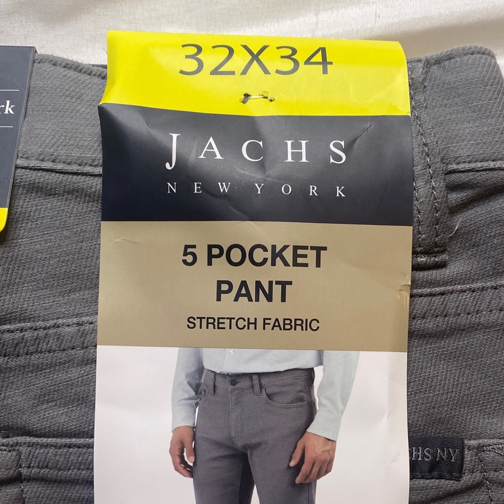Jachs New York‎ Men's Slim Straight Gray Jeans - Picture 4 of 8